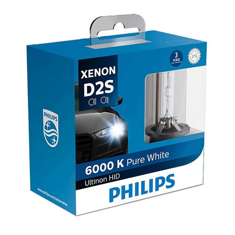 Philips D2S 85122W X 35W Xenon Ultinon HID 6000K холодный синий белый светильник Авто обновление