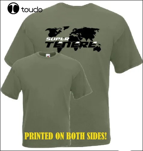 Новое поступление Мужская модная футболка с надписью Super Tenere в японском стиле