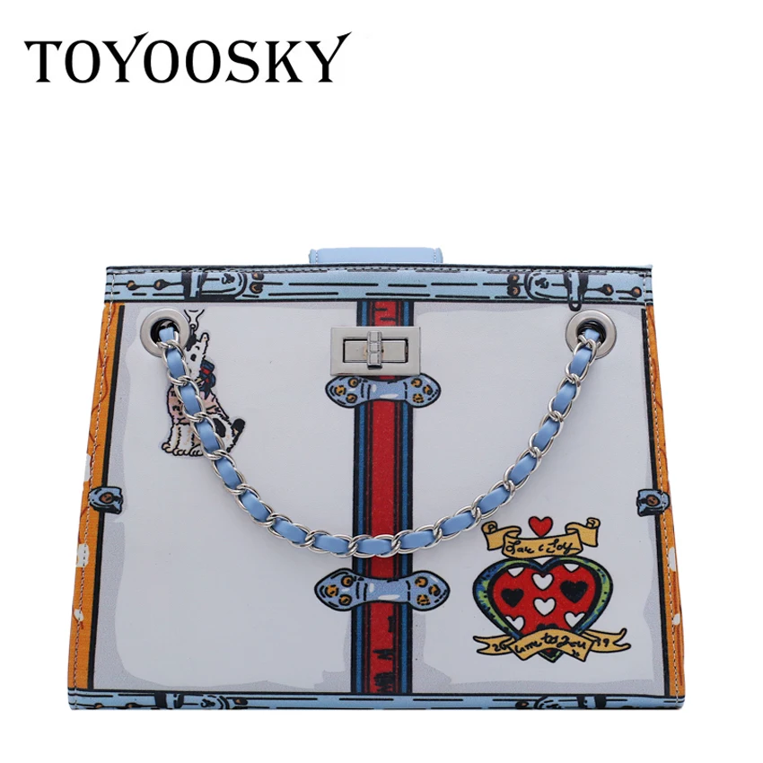 TOYOOSKY женская сумка 2020 новые напечатанные сумки на плечо модные большие