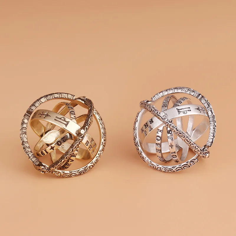 Ретро астрономическая деформация Вселенная складные кольца для женщин