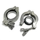 Хомуты KF10 KF16 KF25 KF40 KF50 для вакуумных трубок, фторкаучук уплотнитель крепления 304, из нержавеющей стали, L007