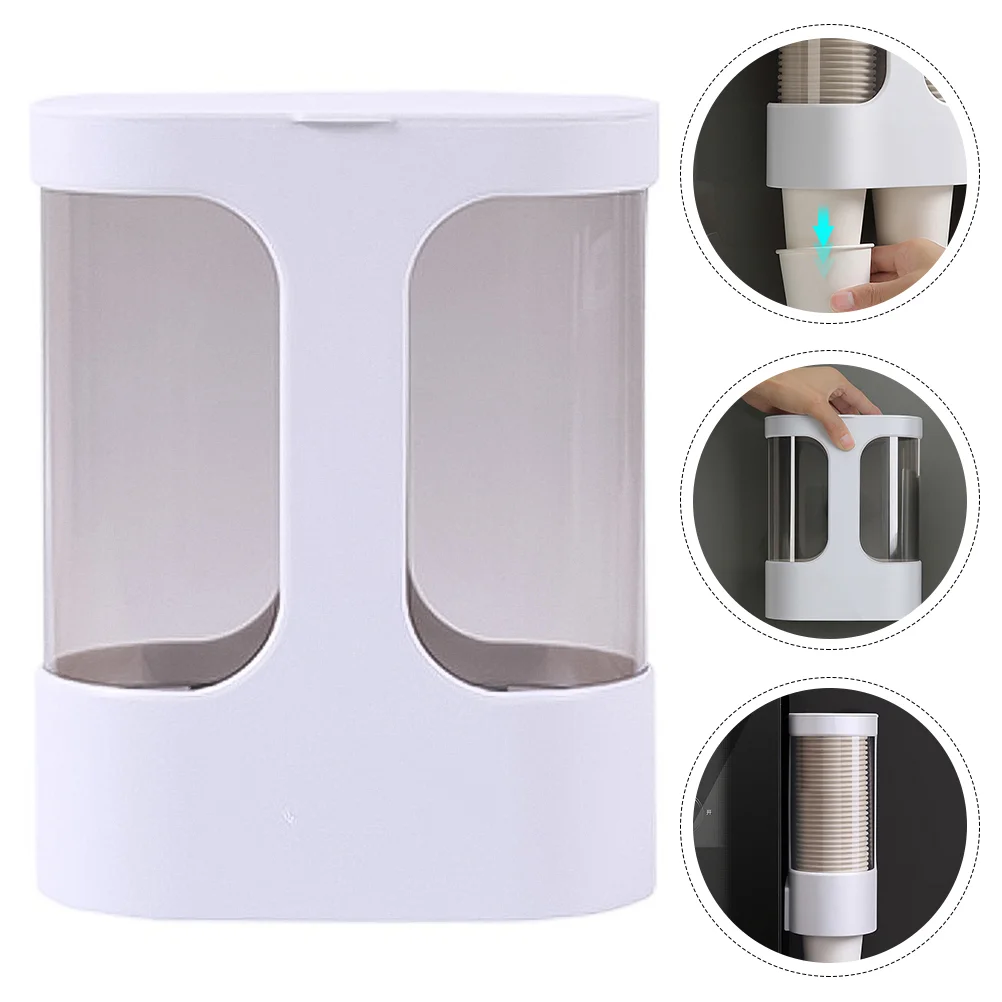 

1Pc Disposable Cup Dispenser Wall Mounted Cup Holder Paper Cup Organizer