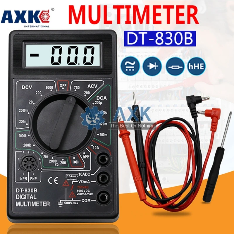 ЖК цифровой мультиметр AC DC 750 1000 в Вольтметр Амперметр Ом тестер метр Цифровой LT