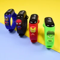 disney marvel anime surrounding spider man series new childrens watch cute touch bracelet water proof led electronic watch gift