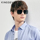 Мужские солнцезащитные очки KINGSEVEN, черные Винтажные Солнцезащитные очки с дужками из сплава, растягивающиеся на 180 , N7466, 2020