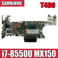 for thinkpad t480 laptop motherboard et480 nm b501 w cpu i7 8550u mx150 gpu fru 01yr334 01yr335 01yr367 mainboard