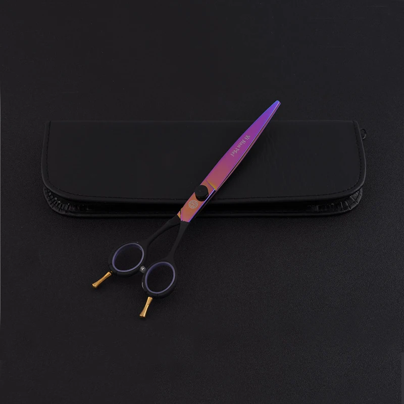 Pet Grooming Hair Cutting Scissors 8 inch Stainless Steel Tijera Profesional Peluquero For Dog And Cat Colorful Barber Shears
