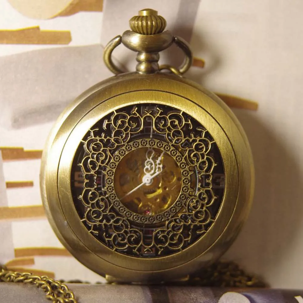 Карманные часы ожерелье цепь для мужчин женщин Девушка антикварные механические