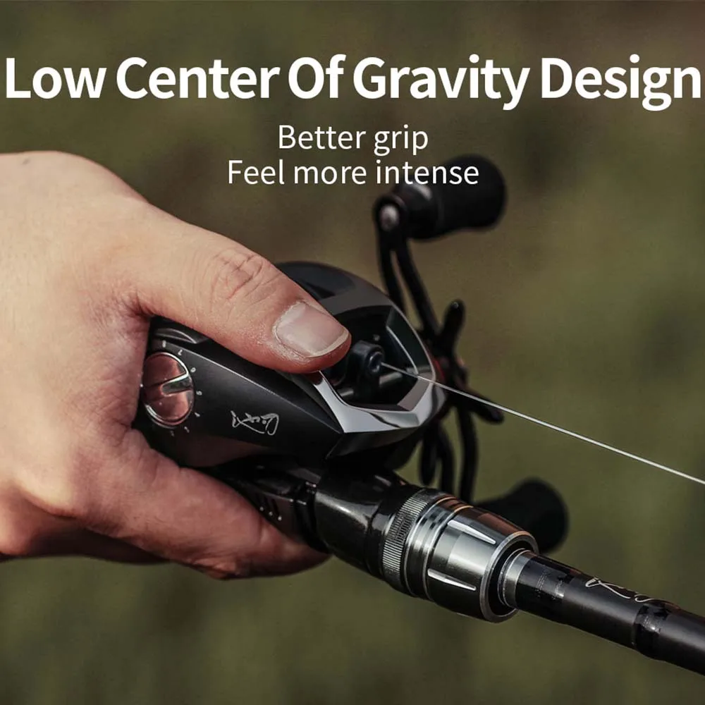 

8kg max drag left and righthand 6.3:1 fishing reel baitcasting reel full metal wire cup magnetic brake fishing spinning reel