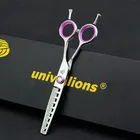 Японские зубчатые ножницы 440C 6 дюймов, Профессиональные парикмахерские ножницы, ножницы для филировки, набор для парикмахеров
