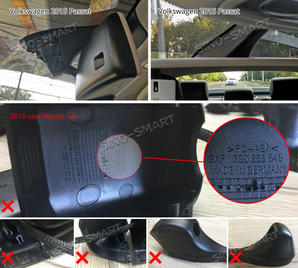 SINOSMART Novatek 96658 автомобильный Wifi DVR для Volkswagen Polo Passat Touran Tiguan Bora Magotan Golf и т. Д. Управление приложением SONY IMX323