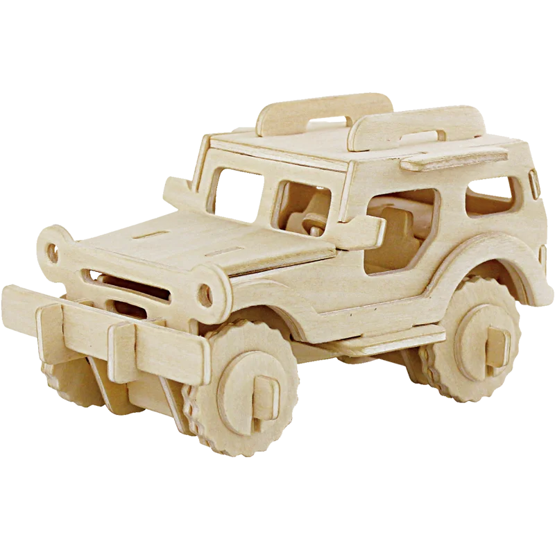 DIY 3D Деревянный автомобиль и строительство деревянная модель игра-головоломка