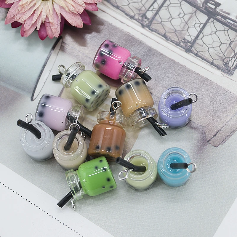 11 шт./лот бутылка для молока и чая сделай сам маленькая стеклянная имитация