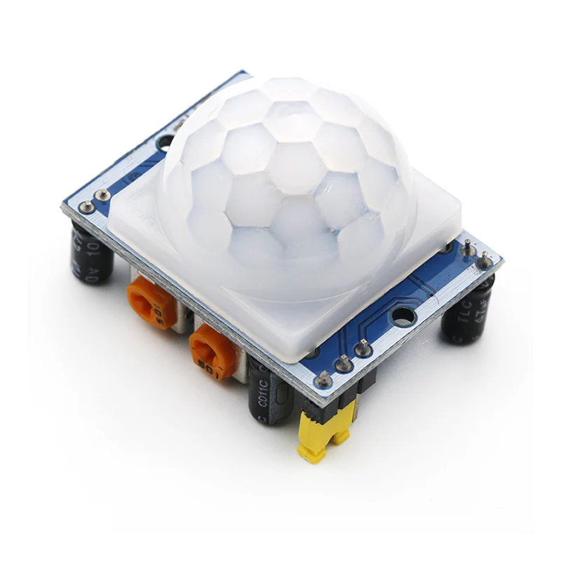 Blue HC-SR501 1 шт. HC-SR501 Регулировка ИК-пироэлектрический инфракрасный PIR датчик движения модуль детектора для arduino для raspberry pi наборы - Цвет: Blue HC-SR501