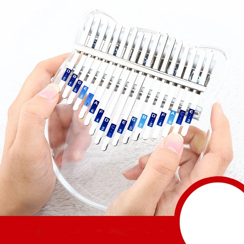 

Kalimba 17 Keys Thumb Piano with Tuning Hammer Instruction Thumb Piano Musical Instrument Gift for Beginners Kids Adult