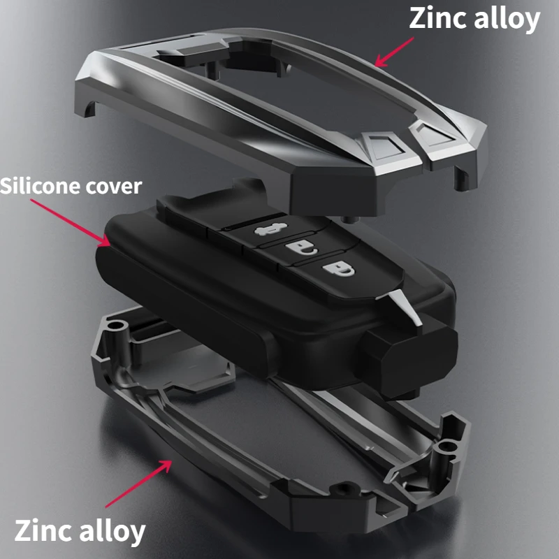 Новый цинковый брелок для автомобильных ключей чехол КРЫШКА ДЛЯ Toyota Prius Camry Corolla C