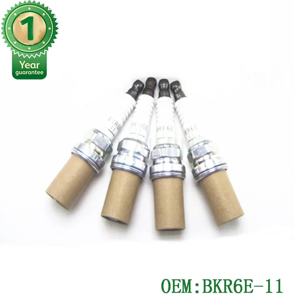 

TOP set of 4 High Quality Spark Plugs BKR6E-11 Spark Plug 2756 BKR6E-11 2756 fit for Honda Acura for many car top