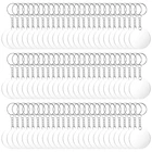 634D 96 штук сделай сам, набор прозрачных круглых акриловых брелоков ручной росписи для рукоделия, Подарочные бирки, мешки, декорации