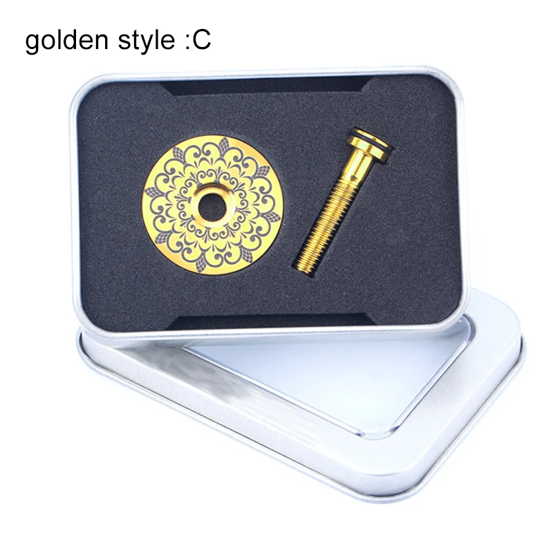 

Mountain Road Bike Titanium Alloy Stem Cover Set Waterproof Headset Top Cover Screws BHD2