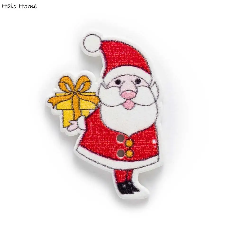 

10 шт.; Разные стили; По индивидуальному заказу, Рождественская тема, деревянные пуговицы для шитья скрапбукинг ручной работы делает одежду ...