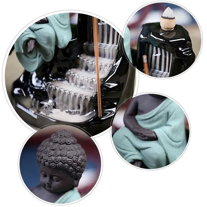 Керамическая курильница для ароматерапии с 10 конусами|Благовония и курильницы| |