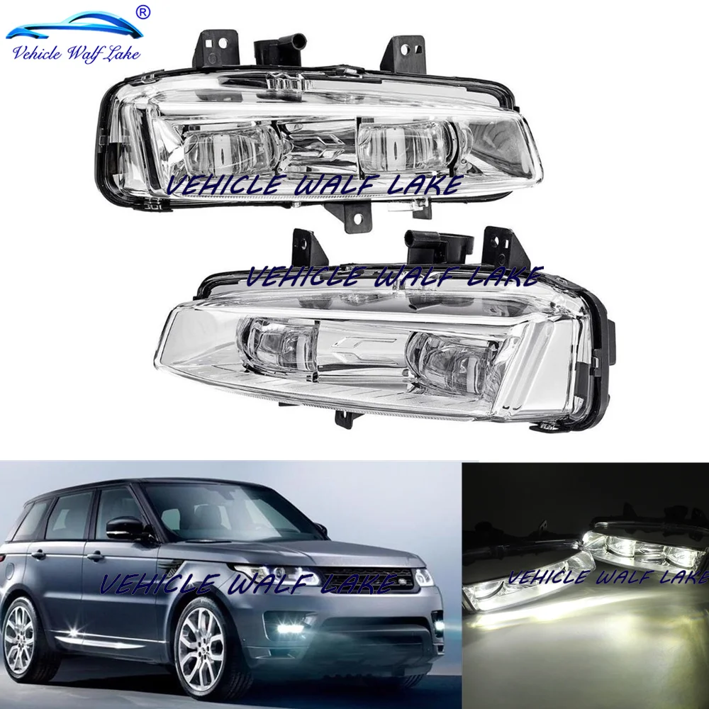 For Range Rover Evoque 2012 2013 2014 2015 Car-Styling Front LED Fog Light Lamp Daytime Running Lights