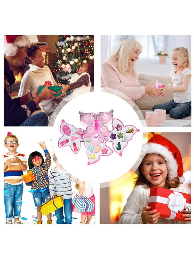 

Kids Big Butterfly Makeup Set Princess Cosmetics Make up set For Girls Pretend Play Make up Toys For Children Kids Princess