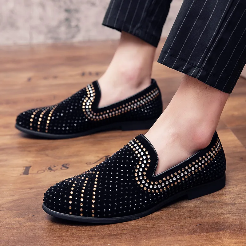 

High Quality Trend Shiny Men's Moccasins With Tassels Loafers Mules Classy Shoes Men Moccasin Penny Black Mens Mocassin Driving
