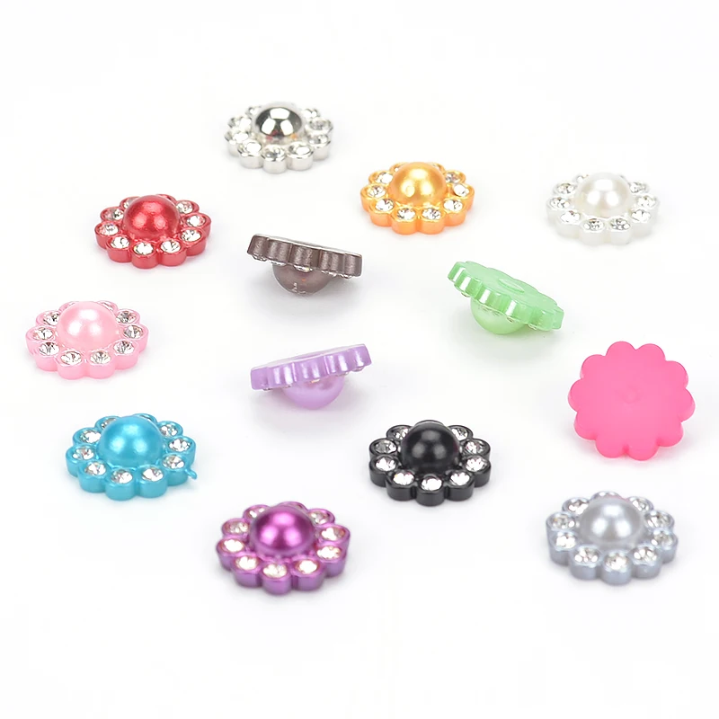 30Pcs 14mm Diy Goldr Resin Flower Decoration Crafts Flatback Cabochon Scrapbooking Fit Hair Clips Clothing Embellishments Beads | Дом и сад