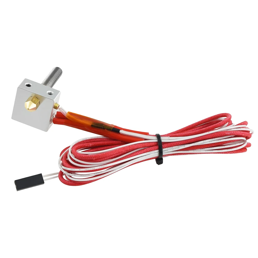 DIY Hotend комплект сопла MK8 горло экструдера обогреватель 1 75 мм 0 4 Экструдер