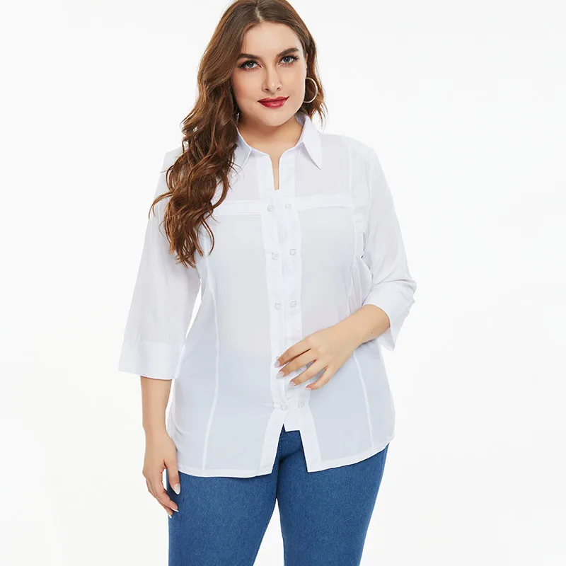 Женская блузка с длинным рукавом, белая Повседневная Элегантная блузка в стиле ретро, весна 2021 от AliExpress RU&CIS NEW