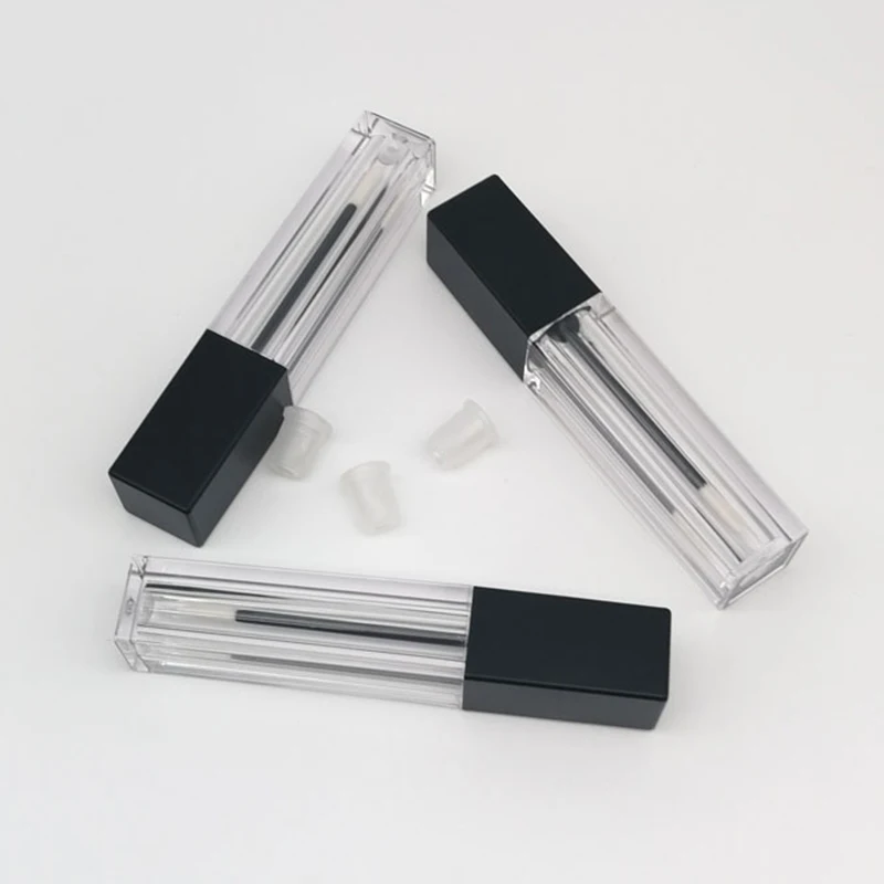 Квадратный Прозрачный 6 мл пустой блеск для губ лампа подводка глаз ресниц