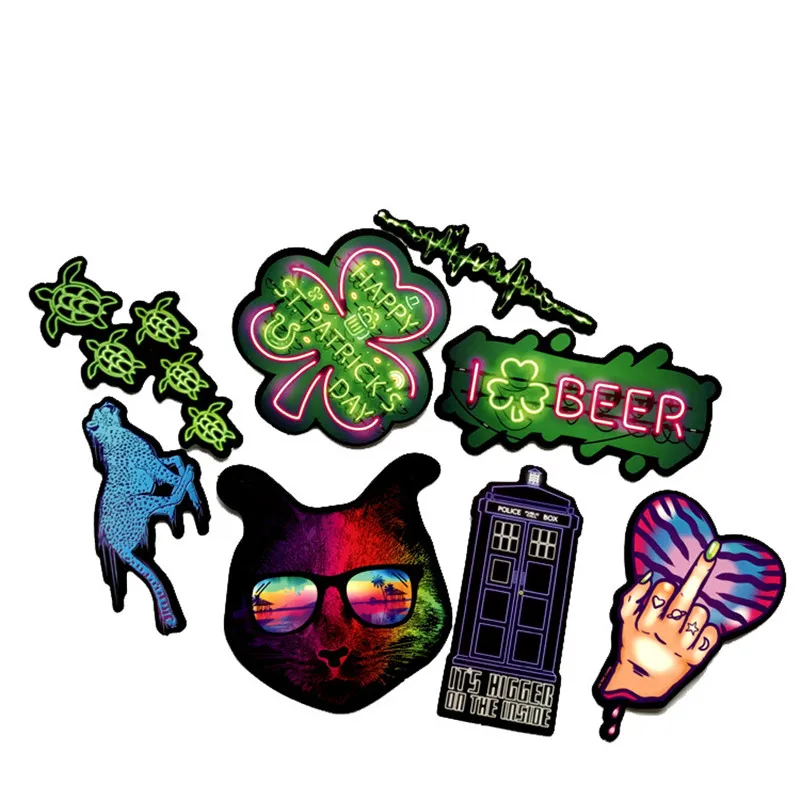 75 шт. неоновая наклейка подарок Детские игрушки Аниме животные милые наклейки
