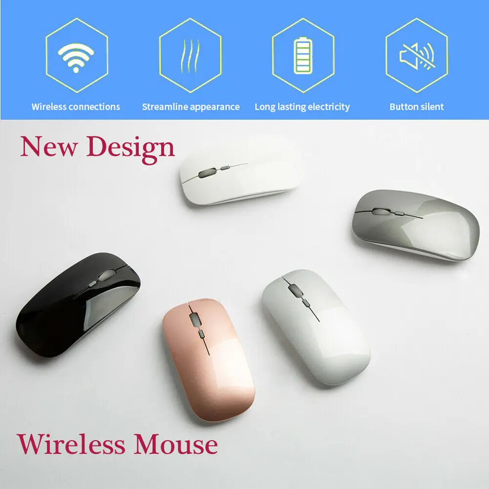 

Компьютерная мышь для ноутбука! Ультратонкая оптическая беспроводная мышь 2,4G с USB-приемником, беспроводная воздушная мышь