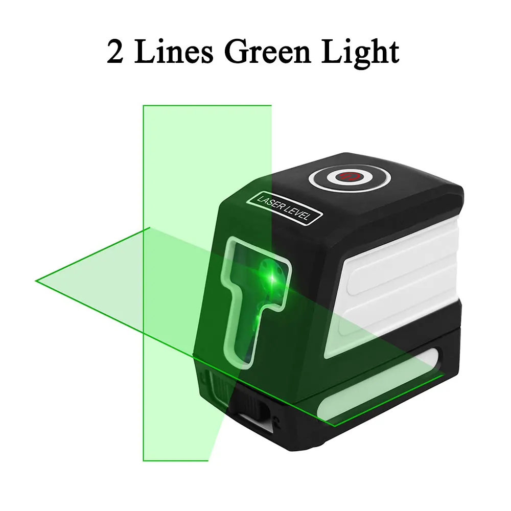 2 lines green light 8 линий 5/2 линии зеленый/красный лазерный уровень самонивелирующийся 360 горизонтальный и вертикальный крест супер мощный 3D лазерный луч линии - Цвет: 2 lines green light