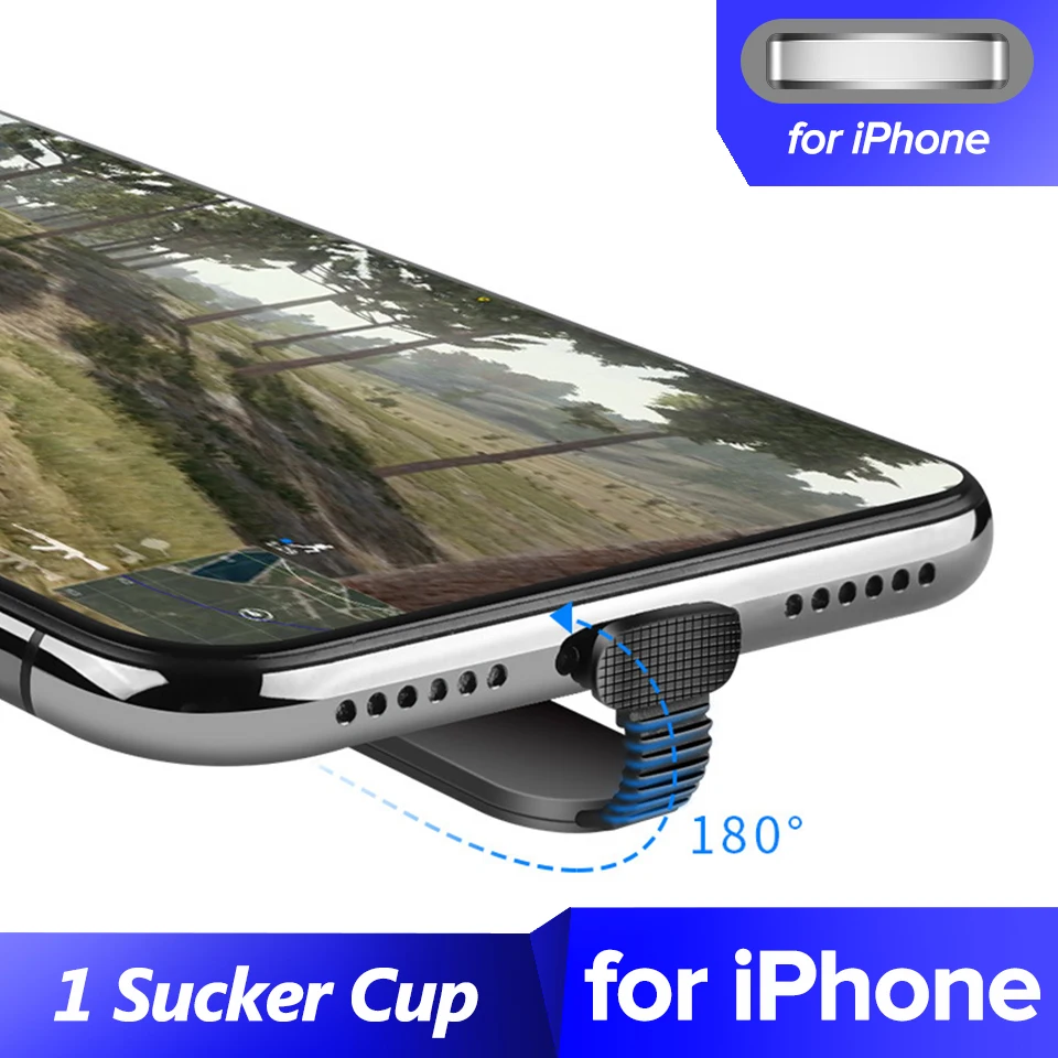 for iPhone Black 1 м 2 м 2.4A USB кабель для быстрой зарядки type C 180 градусов игровой шнур для samsung S10 S9 S8 мобильный телефон игровой провод для Xiaomi huawei - Цвет: for iPhone Black