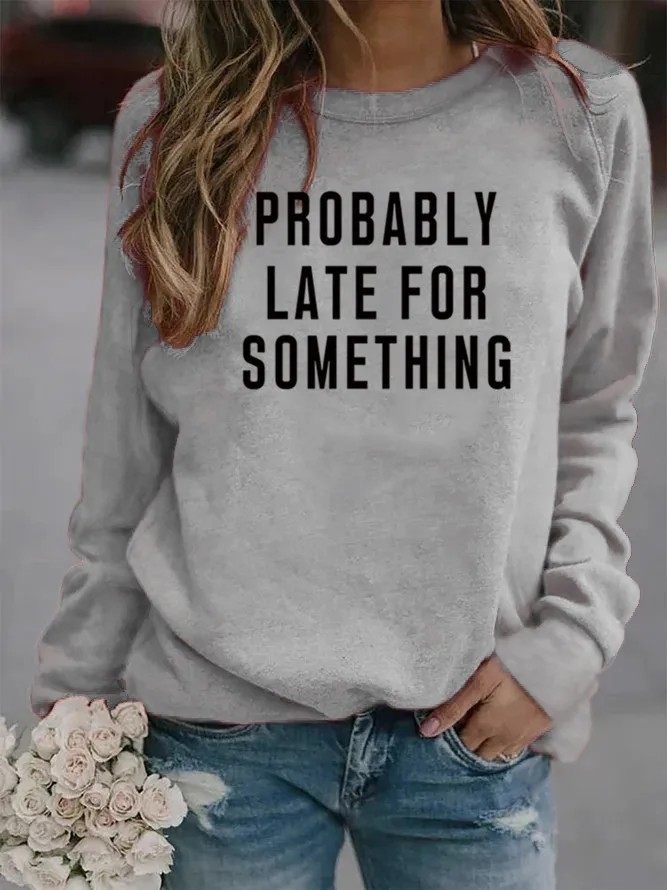 

Streetwear Women Letter Printing Sweatshirt Women Long Sleeve Sudaderas Para Mujer Crewneck Sweatshirt Dropshipping