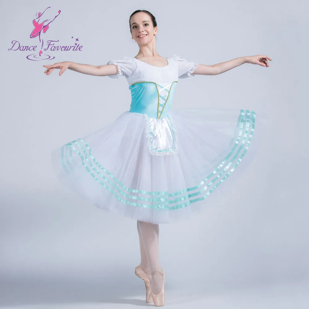 Бледно-голубой бархатный белый топ из спандекса лиф балетная пачка