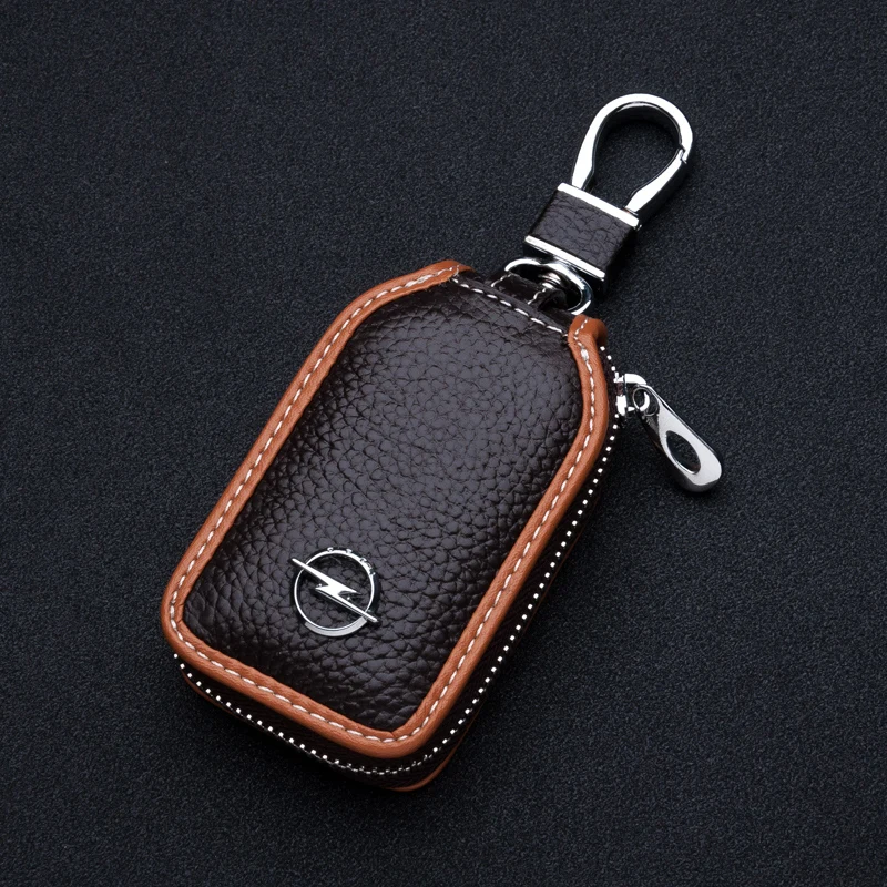 Кожаный чехол для автомобильного ключа VW Golf Bora Jetta POLO GOLF Passat Skoda Octavia Mercedes benz Nissan Mazda