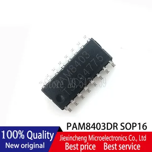 10PCS PAM8403DR PAM8403 SOP16 3W, class-D audio amplifier IC chip New original