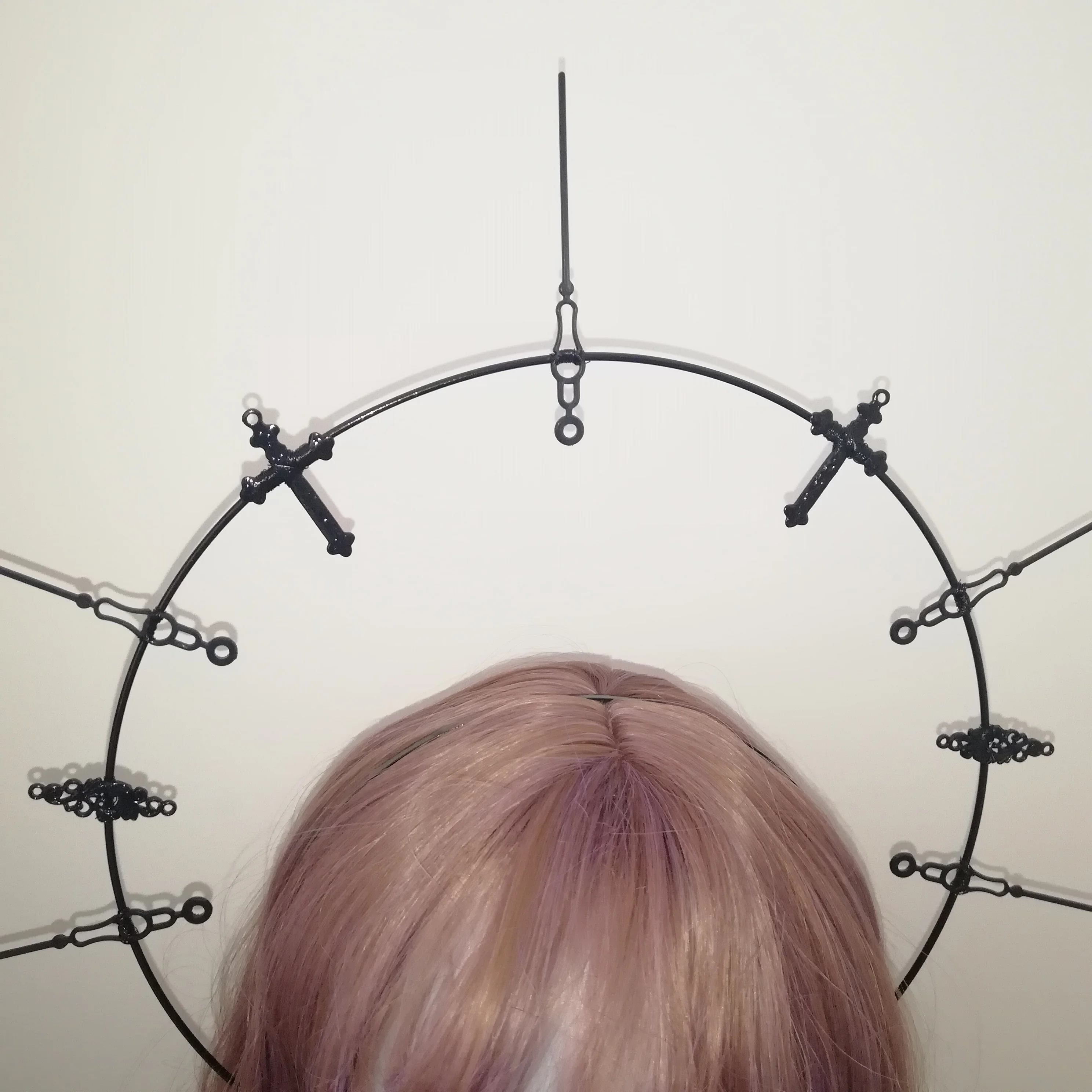 Винтажная готическая корона из девы марии аура ручной работы в стиле сделай сам |