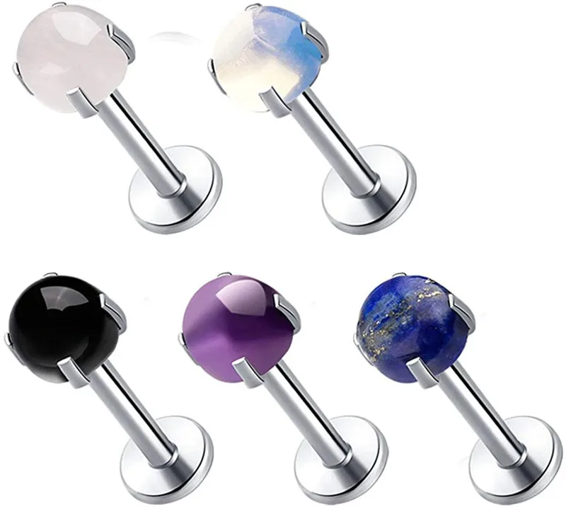 Кольца для губ JFORYOU 5 шт. украшения женщин и мужчин длиной 6 8 мм|Украшения тела| |