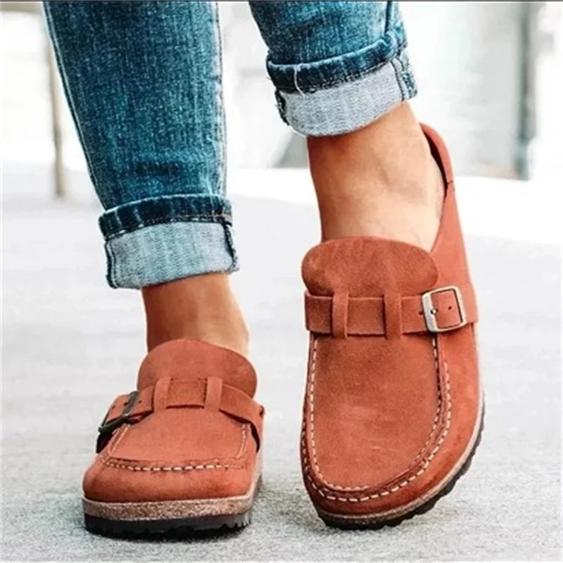 

flats shoes women summer spring sandals fashion solid buckle women flats shoes casual beach ladies plus size summer shoes