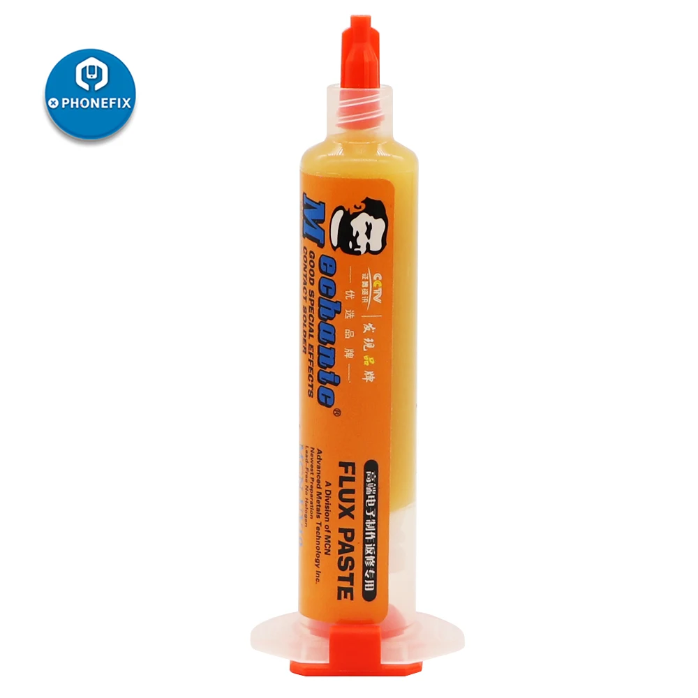 

MECHANIC Welding Fluxes 10CC RMA-UV BGA Soldering Paste Flux 10 Halogen-Free Fluxes for PCB BGA Soldering for iPhone Repair