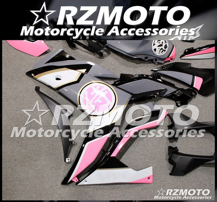 

New ABS Full Fairings Kit Fit For Yamaha YZF R3 2015 2016 2017 R25 2015 2016 2017 R3 R25 Bodywork set Free custom Pink Gray
