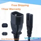 Удлинительный шнур питания IEC 320 C14-C7, шнур обменника IEC C13-C7, штекер IEC 3P на гнездо 2P, Удлинительный кабель питания, 1-3 м *