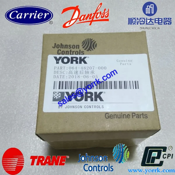 

Запасные части для центрального охладителя воздуха 064-48207-000 YORK, низкоскоростной задний подшипник