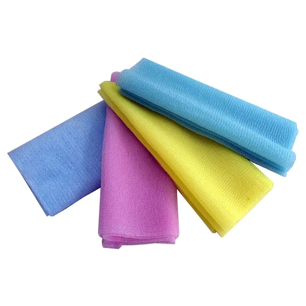 

2pcs Body Scrubber Nylon Bath Shower Exfoliating Scrub Sponge Towel Cloth Pad Body Scrub Skin Cleaner Brush Dead Skin Remover