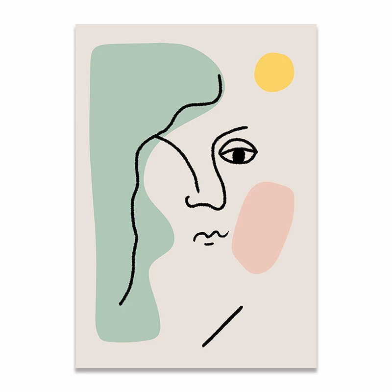 NHDARC холст печати ARC00834 Matisse светильник Роскошные Ретро Винтаж простые штрихи настенные картины плакаты гостиная домашний декор - Цвет: F