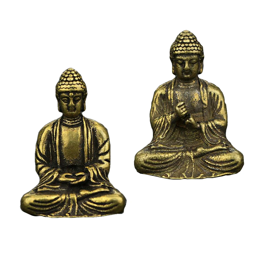 

1Pcs Handmade Buddha Statue Sitting Sculpture Home Indoor Outdoor Decorative Ornament